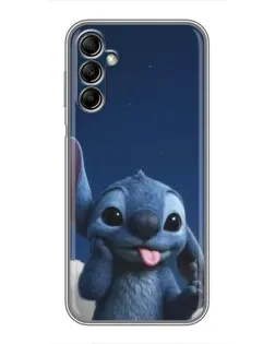 Чехол для Samsung Galaxy A14 5G с картинкой «Стич в облаках»