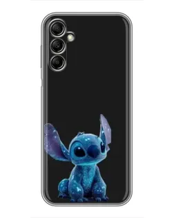 Чехол для Samsung Galaxy A14 5G с картинкой «Стич на черном»