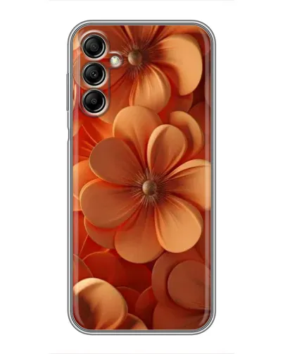 Чохол для Samsung Galaxy A14 5G з картинкою «Помаранчева макро квітка»