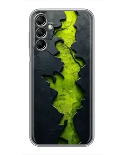 Чохол для Samsung Galaxy A14 5G з картинкою «Салатовий розлом скелі»