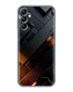 Чохол для Samsung Galaxy A14 5G з картинкою «Чорні геометричні блоки»