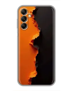 Чохол для Samsung Galaxy A14 5G з картинкою «Помаранчевий розлом»