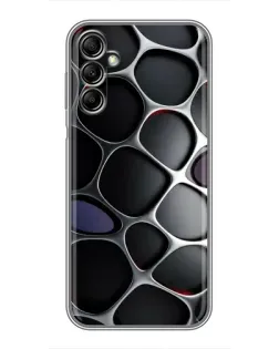 Чохол для Samsung Galaxy A14 5G з картинкою «Об'ємна темна решітка»