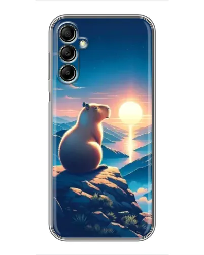 Чехол для Samsung Galaxy A14 5G с картинкой «Закат солнца с капибарой» Чехол для Samsung Galaxy A14 5G с картинкой «Закат солнца с капибарой»