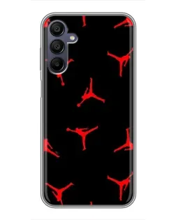 Чехол для Samsung Galaxy A15 (A155) с картинкой «Jordan Red Pattern»