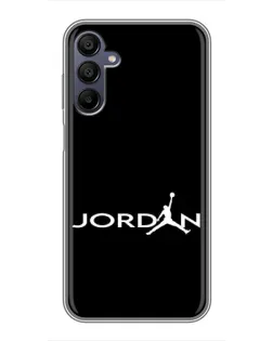 Чехол для Samsung Galaxy A15 (A155) с картинкой «Jordan White Logo»