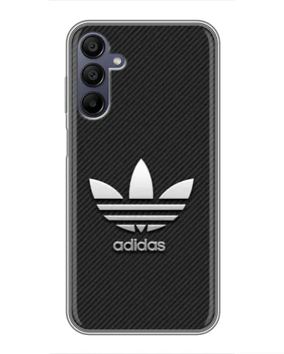 Чехол для Samsung Galaxy A15 (A155) с картинкой «Adidas Карбоновая текстура»