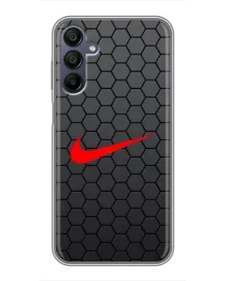 Чехол для Samsung Galaxy A15 (A155) с картинкой «Nike — карбоновая сетка»