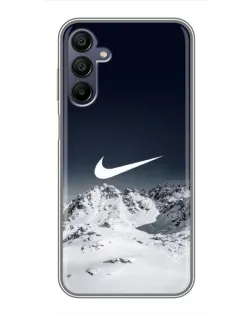 Чехол для Samsung Galaxy A15 (A155) с картинкой «Nike — зимние горы»