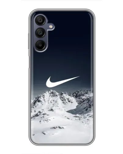 Чехол для Samsung Galaxy A15 (A155) с картинкой «Nike — зимние горы» Чехол для Samsung Galaxy A15 (A155) с картинкой «Nike — зимние горы»
