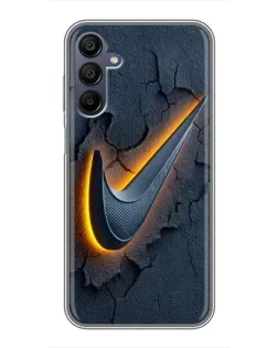 Чехол для Samsung Galaxy A15 (A155) с картинкой «Объемный логотип Найк»