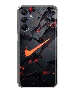 Чехол для Samsung Galaxy A15 (A155) с картинкой «Nike — эффект разломов»