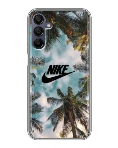 Чехол для Samsung Galaxy A15 (A155) с картинкой «Тропический принт Nike» Чехол для Samsung Galaxy A15 (A155) с картинкой «Тропический принт Nike»