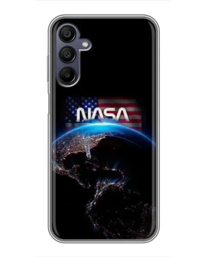 Чехол для Samsung Galaxy A15 (A155) с картинкой «Земля из космоса NASA»