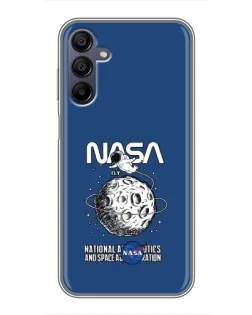 Чехол для Samsung Galaxy A15 (A155) с картинкой «NASA — лунная миссия»