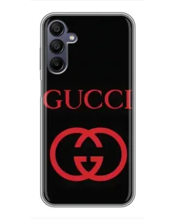Чехол для Samsung Galaxy A15 (A155) с картинкой «Gucci — красный логотип» Чехол для Samsung Galaxy A15 (A155) с картинкой «Gucci — красный логотип»