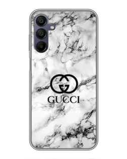 Чехол для Samsung Galaxy A15 (A155) с картинкой «Gucci — мраморный шик» Чехол для Samsung Galaxy A15 (A155) с картинкой «Gucci — мраморный шик»