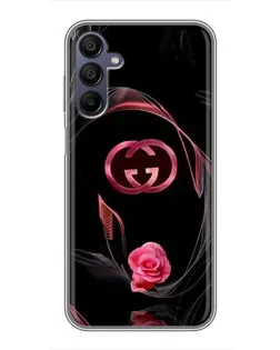 Чехол для Samsung Galaxy A15 (A155) с картинкой «Gucci — неоновая роза» Чехол для Samsung Galaxy A15 (A155) с картинкой «Gucci — неоновая роза»
