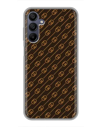 Чехол для Samsung Galaxy A15 (A155) с картинкой «Gucci — золотые диагонали» Чехол для Samsung Galaxy A15 (A155) с картинкой «Gucci — золотые диагонали»