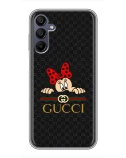 Чехол для Samsung Galaxy A15 (A155) с картинкой «Минни Маус Gucci — черный» Чехол для Samsung Galaxy A15 (A155) с картинкой «Минни Маус Gucci — черный»