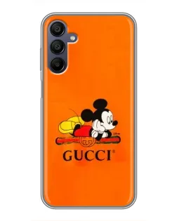 Чехол для Samsung Galaxy A15 (A155) с картинкой «Микки Маус Gucci — оранж» Чехол для Samsung Galaxy A15 (A155) с картинкой «Микки Маус Gucci — оранж»