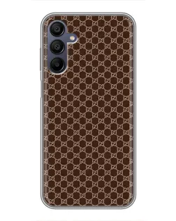 Чехол для Samsung Galaxy A15 (A155) с картинкой «Gucci — шоколадная сетка» Чехол для Samsung Galaxy A15 (A155) с картинкой «Gucci — шоколадная сетка»