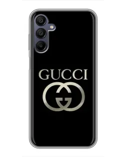Чехол для Samsung Galaxy A15 (A155) с картинкой «Gucci — золото на черном» Чехол для Samsung Galaxy A15 (A155) с картинкой «Gucci — золото на черном»