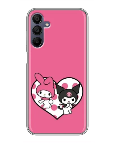 Чехол для Samsung Galaxy A15 (A155) с картинкой «Kuromi и My Melody» Чехол для Samsung Galaxy A15 (A155) с картинкой «Kuromi и My Melody»