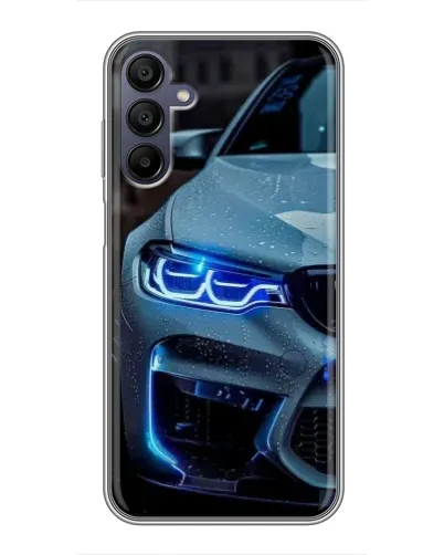 Чехол для Samsung Galaxy A15 (A155) с картинкой «Взгляд BMW с синими фарами»