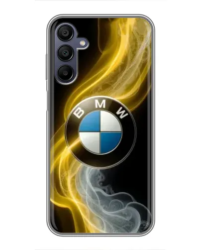 Чехол для Samsung Galaxy A15 (A155) с картинкой «Золотистый дым BMW»