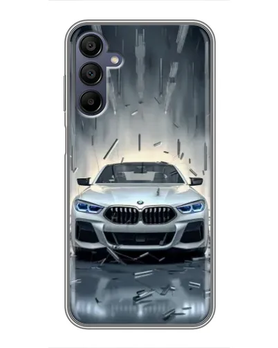 Чехол для Samsung Galaxy A15 (A155) с картинкой «BMW в свете фар»