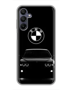 Чехол для Samsung Galaxy A15 (A155) с картинкой «BMW — взгляд из темноты» Чехол для Samsung Galaxy A15 (A155) с картинкой «BMW — взгляд из темноты»