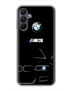 Чехол для Samsung Galaxy A15 (A155) с картинкой «Минималистичный принт BMW M3» Чехол для Samsung Galaxy A15 (A155) с картинкой «Минималистичный принт BMW M3»