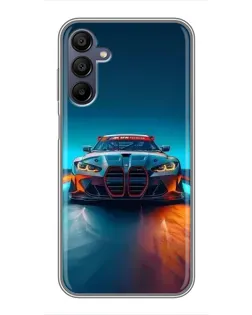 Чехол для Samsung Galaxy A15 (A155) с картинкой «BMW — огни неона» Чехол для Samsung Galaxy A15 (A155) с картинкой «BMW — огни неона»