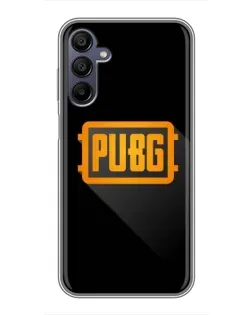 Чехол для Samsung Galaxy A15 (A155) с картинкой «PUBG — рамка лого»
