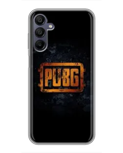 Чехол для Samsung Galaxy A15 (A155) с картинкой «PUBG — золотой логотип»