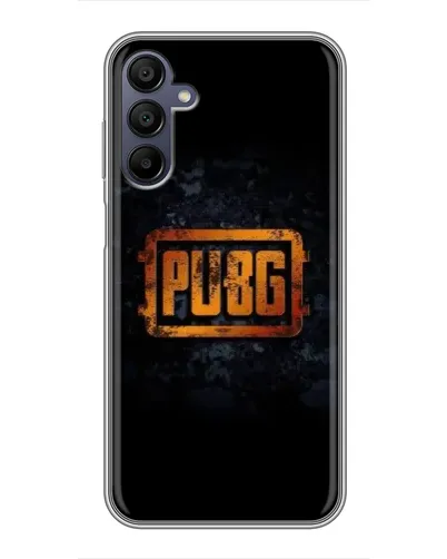 Чехол для Samsung Galaxy A15 (A155) с картинкой «PUBG — золотой логотип»