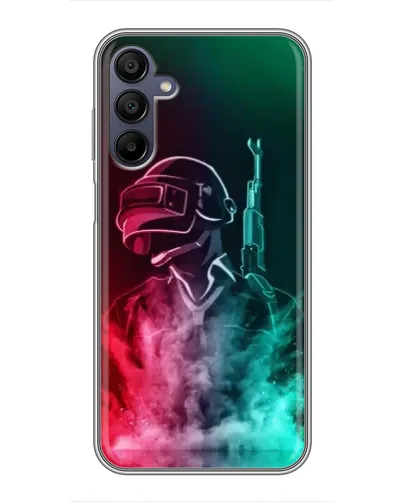 Чехол для Samsung Galaxy A15 (A155) с картинкой «PUBG — огненный воин»