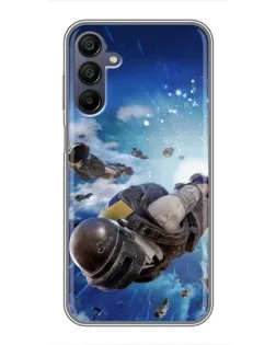 Чехол для Samsung Galaxy A15 (A155) с картинкой «Десант PUBG — прыжок»