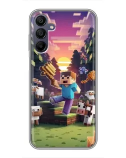 Чохол для Samsung Galaxy A15 (A155) з картинкою «Стів на фермі» Чохол для Samsung Galaxy A15 (A155) з картинкою «Стів на фермі»