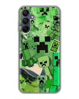 Чехол для Samsung Galaxy A15 (A155) с картинкой «Криперы Minecraft»