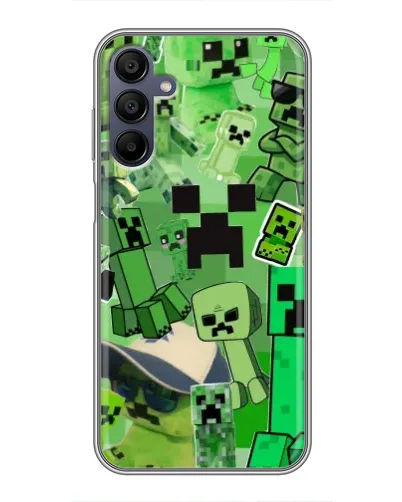Чехол для Samsung Galaxy A15 (A155) с картинкой «Криперы Minecraft» Чехол для Samsung Galaxy A15 (A155) с картинкой «Криперы Minecraft»