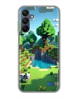 Чехол для Samsung Galaxy A15 (A155) с картинкой «Minecraft летний день»