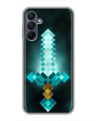 Чехол для Samsung Galaxy A15 (A155) с картинкой «Алмазный меч неон» Чехол для Samsung Galaxy A15 (A155) с картинкой «Алмазный меч неон»