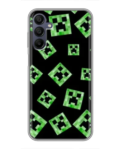 Чехол для Samsung Galaxy A15 (A155) с картинкой «Паттерн с криперами» Чехол для Samsung Galaxy A15 (A155) с картинкой «Паттерн с криперами»