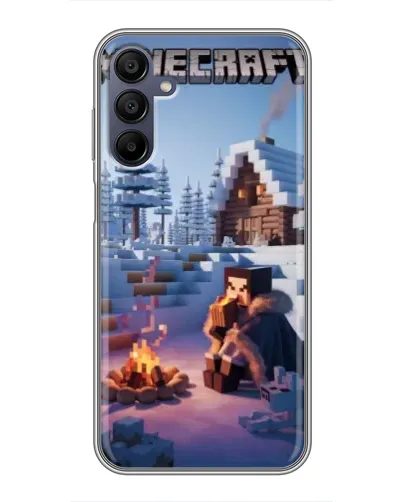 Чехол для Samsung Galaxy A15 (A155) с картинкой «Зимний Minecraft» Чехол для Samsung Galaxy A15 (A155) с картинкой «Зимний Minecraft»