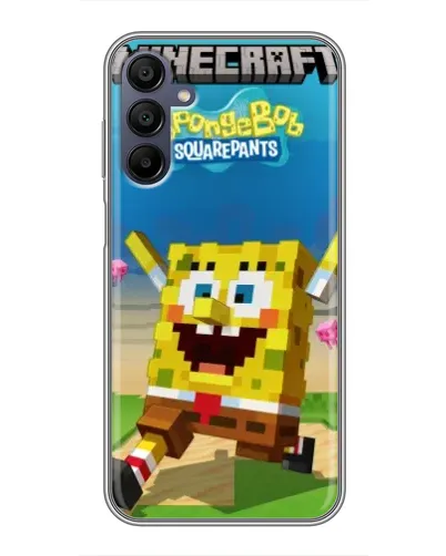 Чехол для Samsung Galaxy A15 (A155) с картинкой «Губка Боб Minecraft» Чехол для Samsung Galaxy A15 (A155) с картинкой «Губка Боб Minecraft»