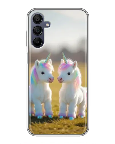 Чехол для Samsung Galaxy A15 (A155) с картинкой «Пара единорогов»