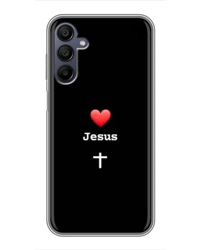 Чехол для Samsung Galaxy A15 (A155) с картинкой «Сердце - Jesus» Чехол для Samsung Galaxy A15 (A155) с картинкой «Сердце - Jesus»