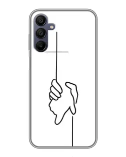 Чехол для Samsung Galaxy A15 (A155) с картинкой «Рука держит» Чехол для Samsung Galaxy A15 (A155) с картинкой «Рука держит»